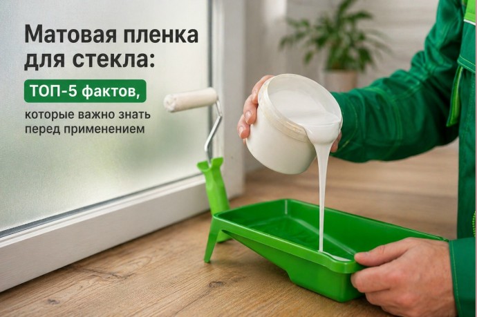 Матовая пленка для стекла: ТОП-5 фактов, которые важно знать перед применением